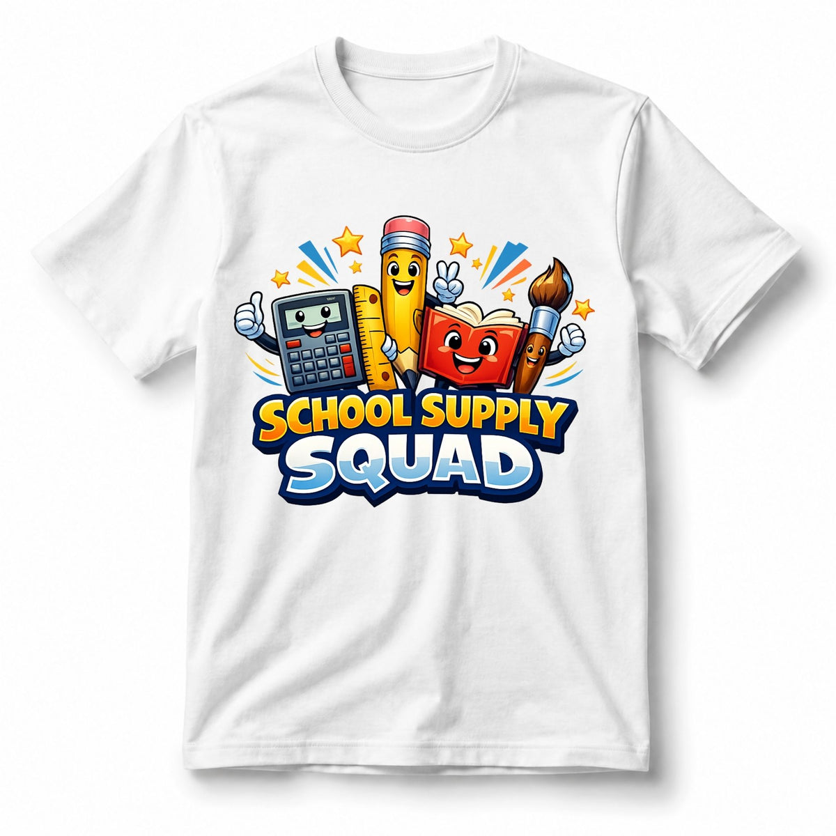 تيشيرت أطفال بتصميم School Supply Squad