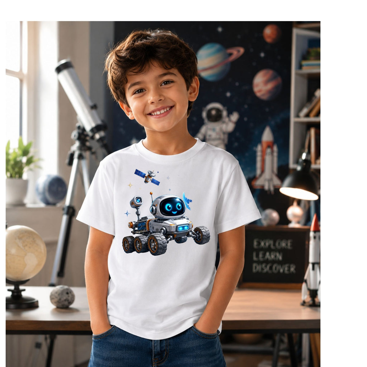 Moon Rover Mission – Kids’ T-Shirt