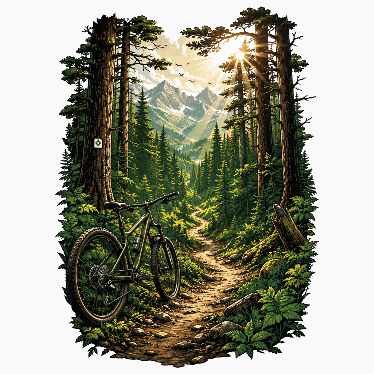 Forest Trail Ride Adventure T-Shirt