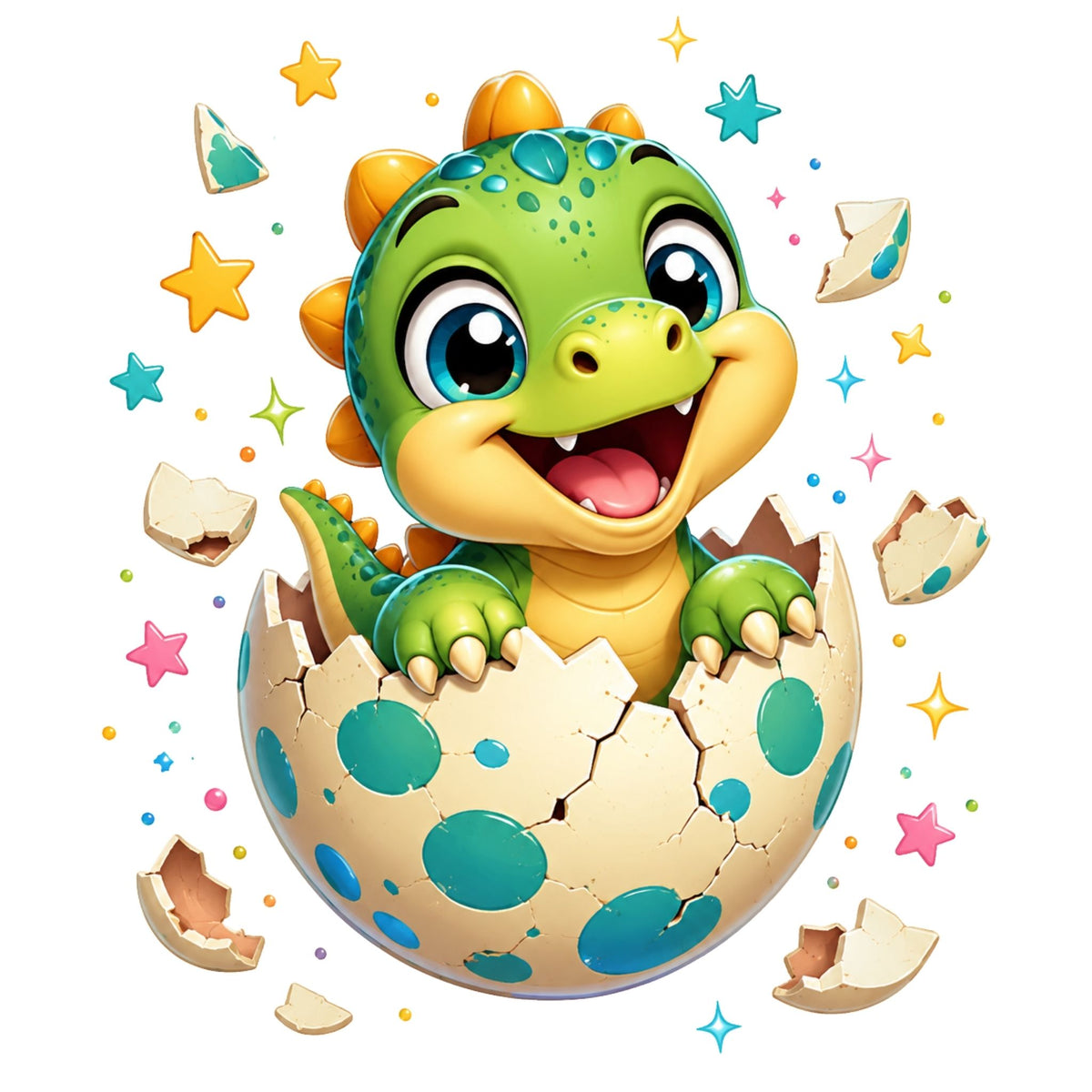 Hatching Dino Baby – Kids’ T-Shirt