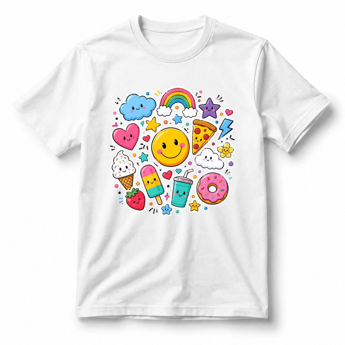 Happy Doodle World – Kids’ T-Shirt