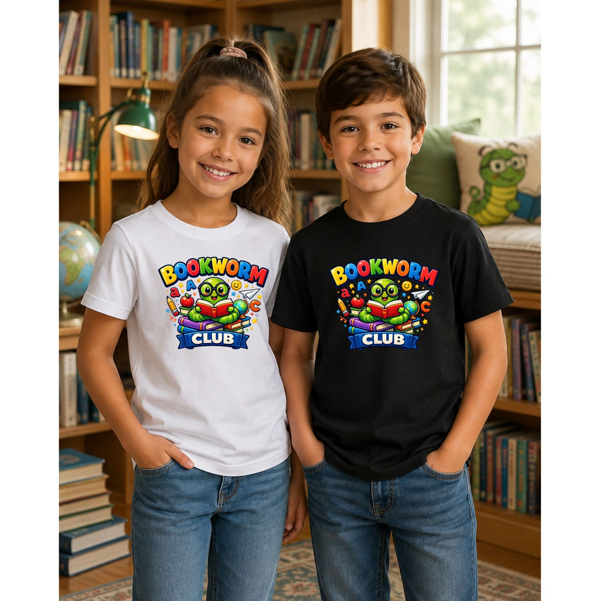 Bookworm Club – Kids’ T-Shirt