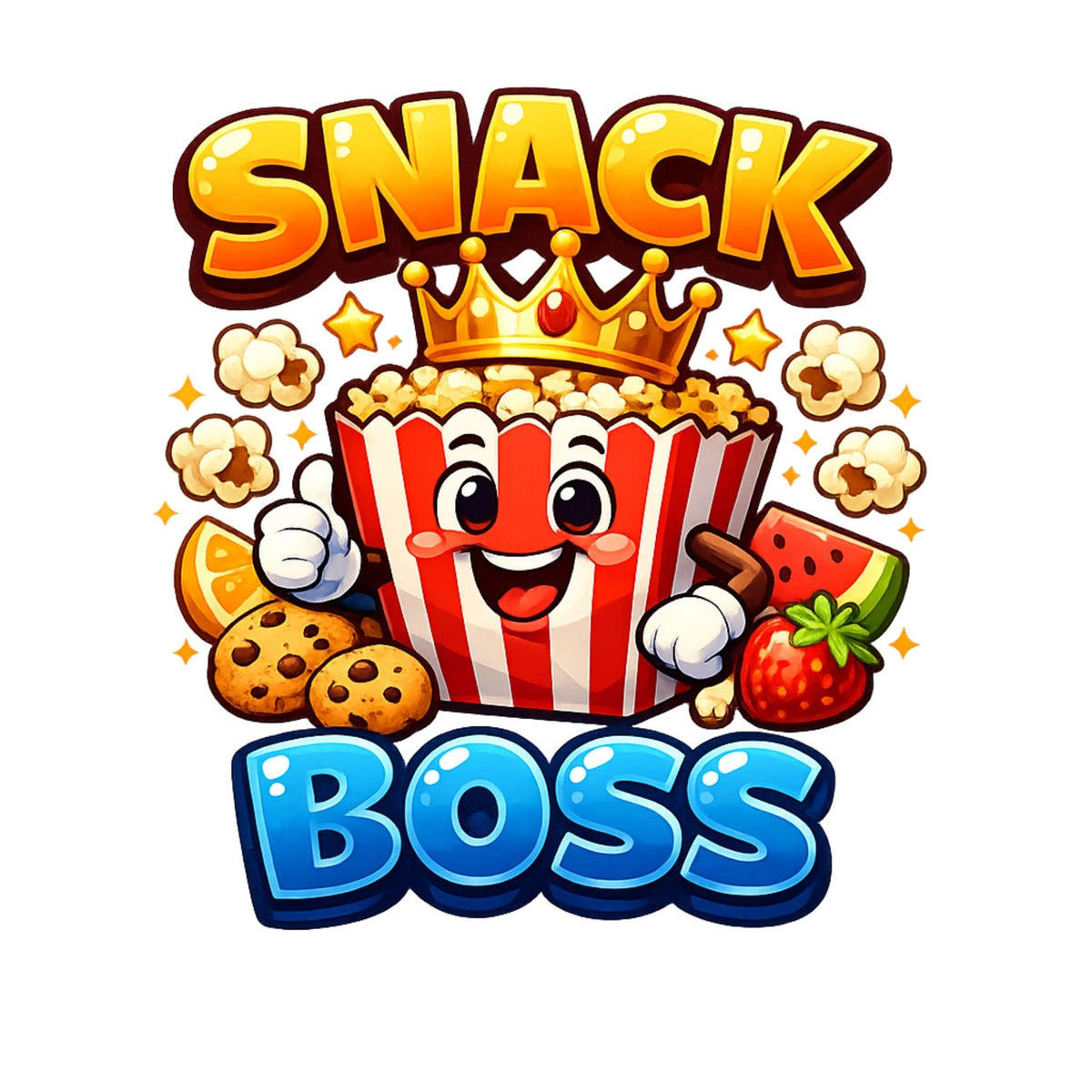 تيشيرت أطفال بتصميم Snack Boss