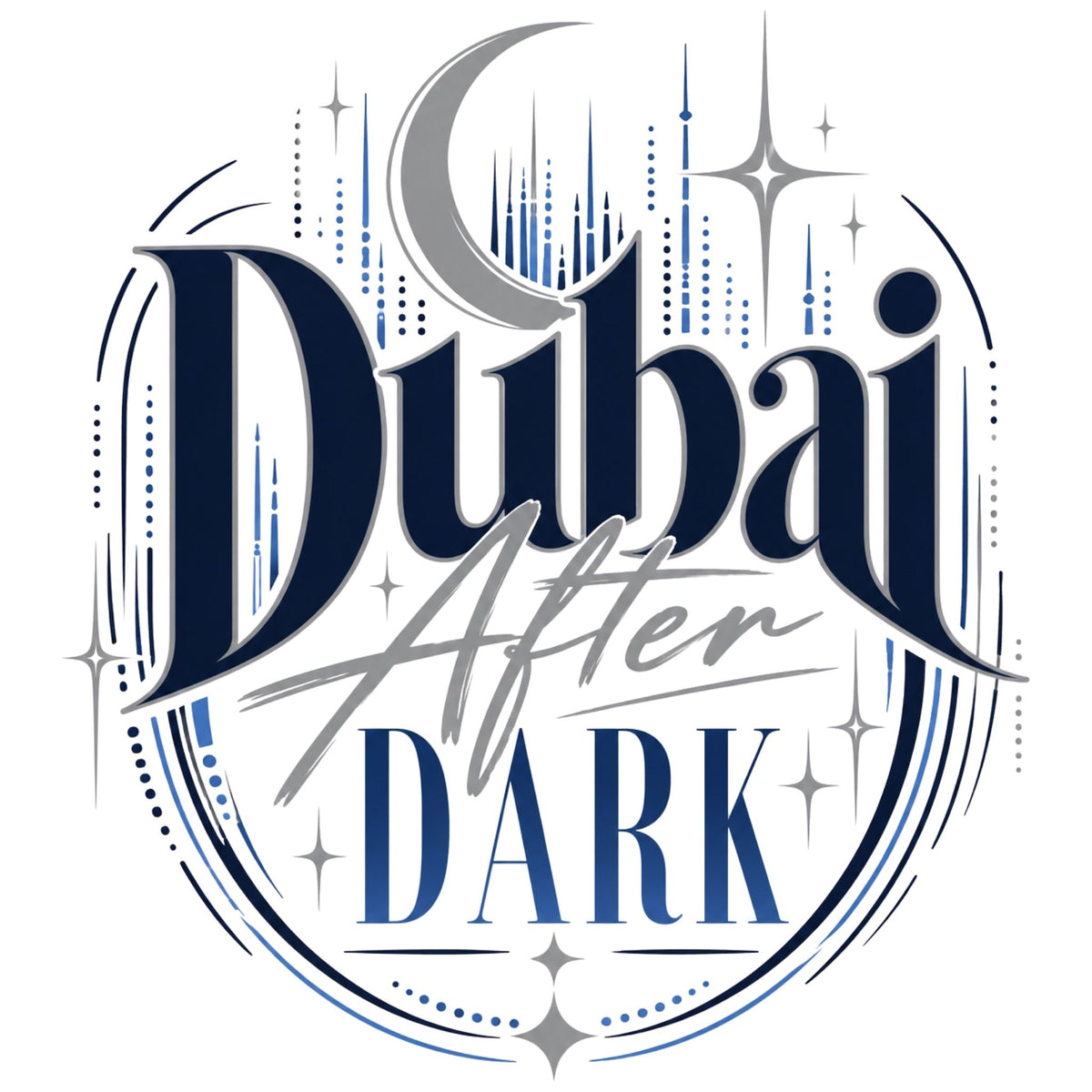 تيشيرت نسائي بتصميم Dubai After Dark