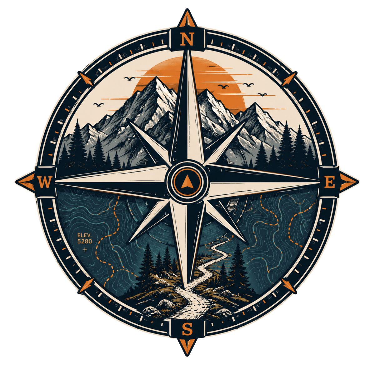 Mountain Compass Adventure T-Shirt