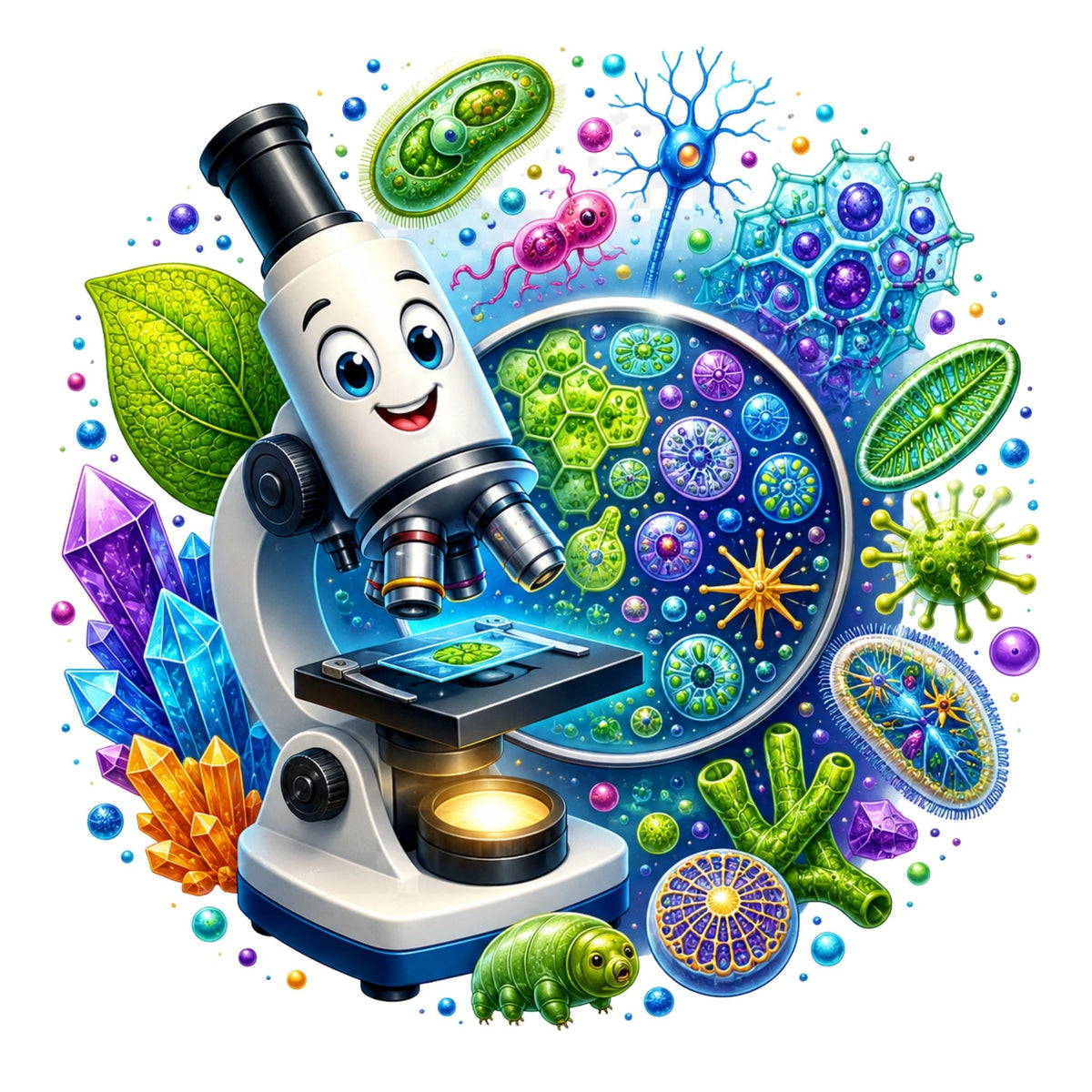 تيشيرت أطفال بتصميم Microscope Discovery