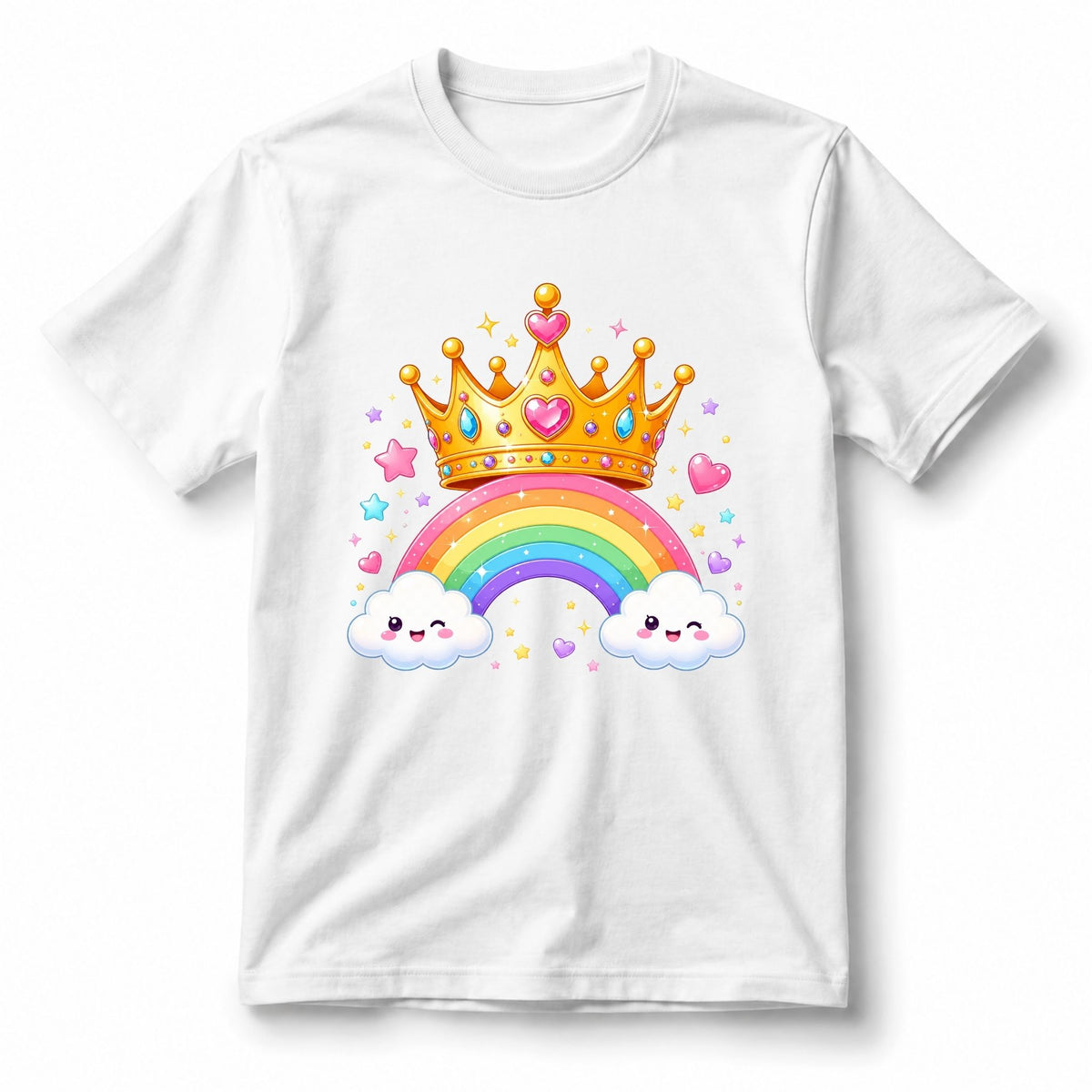 Rainbow Crown Magic – Kids’ T-Shirt