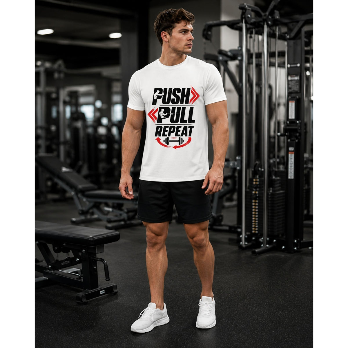 Push Pull Repeat Gym T-Shirt