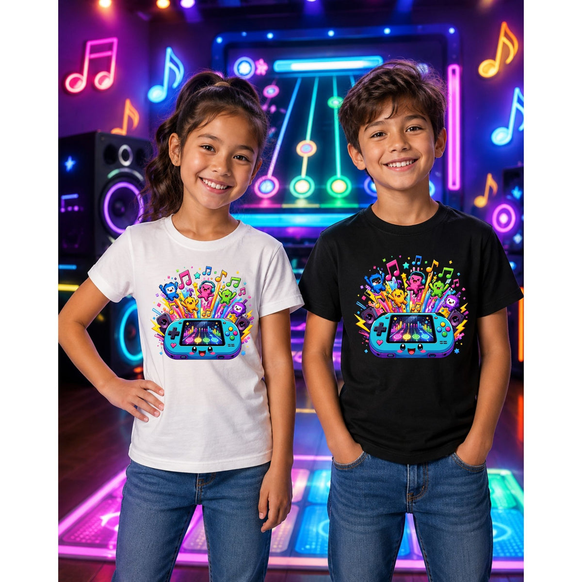 Rhythm Game Party – Kids’ T-Shirt