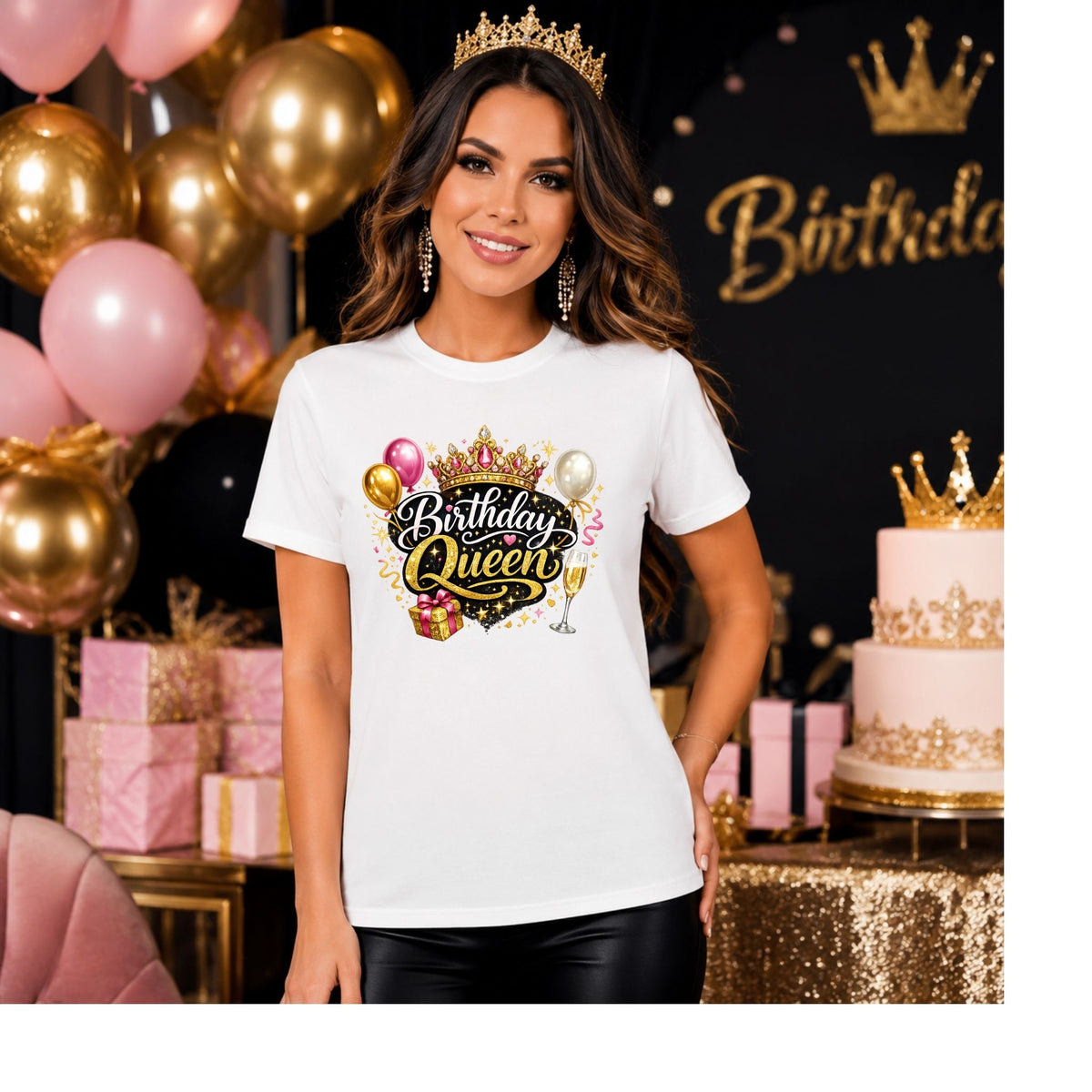 تيشيرت عيد ميلاد ملكة