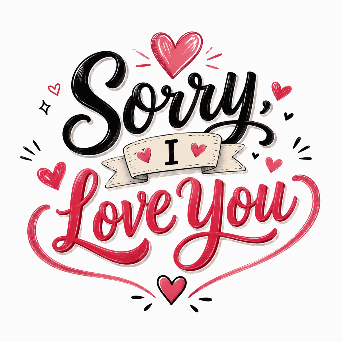 تيشيرت Sorry I Love You