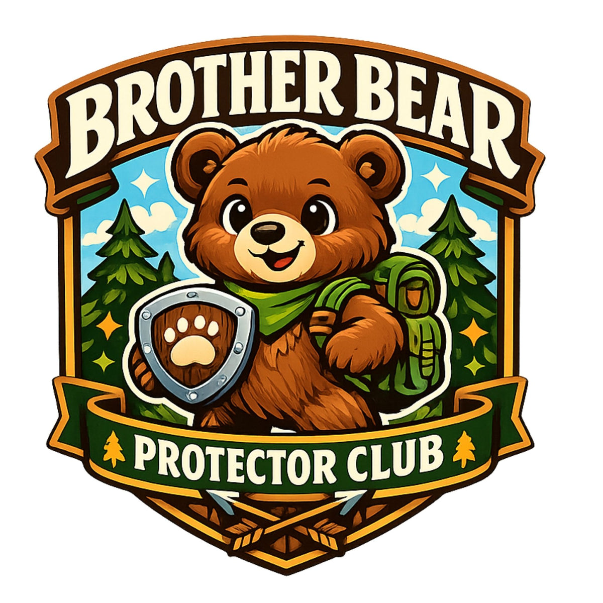 تيشيرت أطفال بتصميم Brother Bear Protector Club