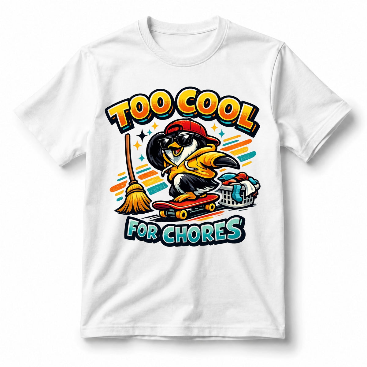 تيشيرت أطفال بتصميم Too Cool for Chores