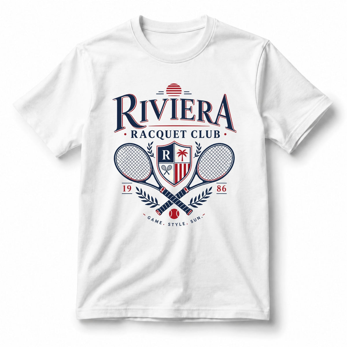 تيشيرت نسائي بتصميم Riviera Racquet Club
