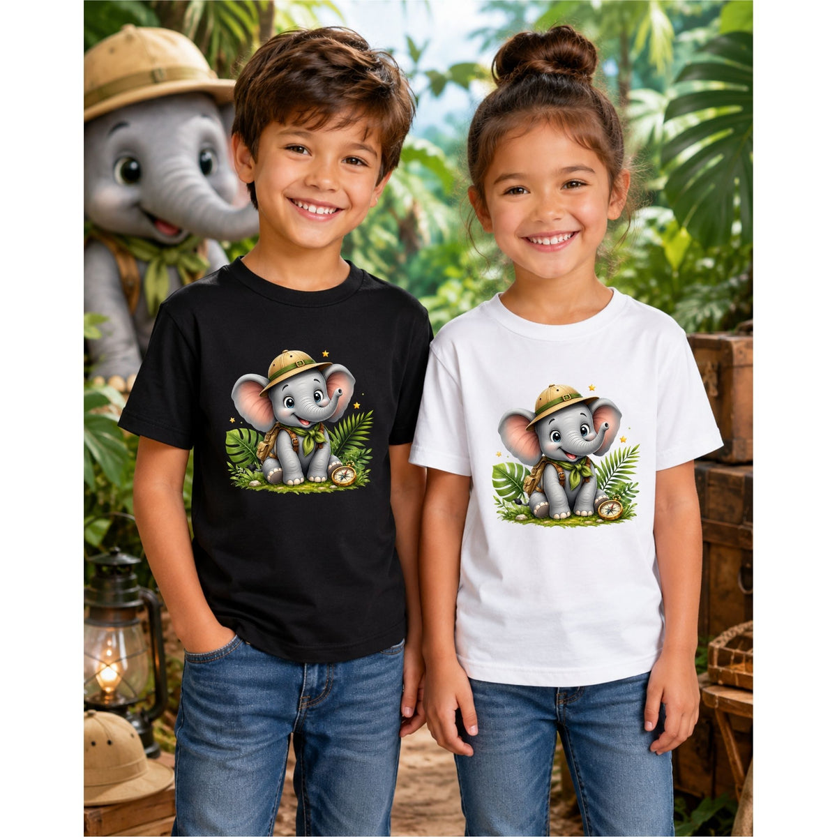 Elephant Adventure Pal – Kids’ T-Shirt