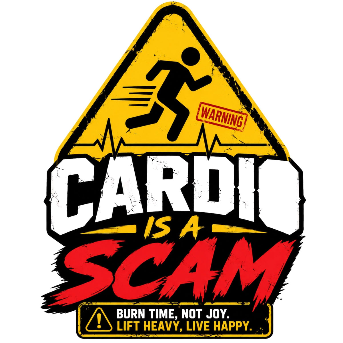 تيشيرت Cardio Is a Scam Funny Gym
