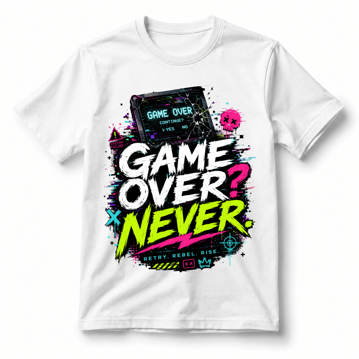 تيشيرت Game Over Never