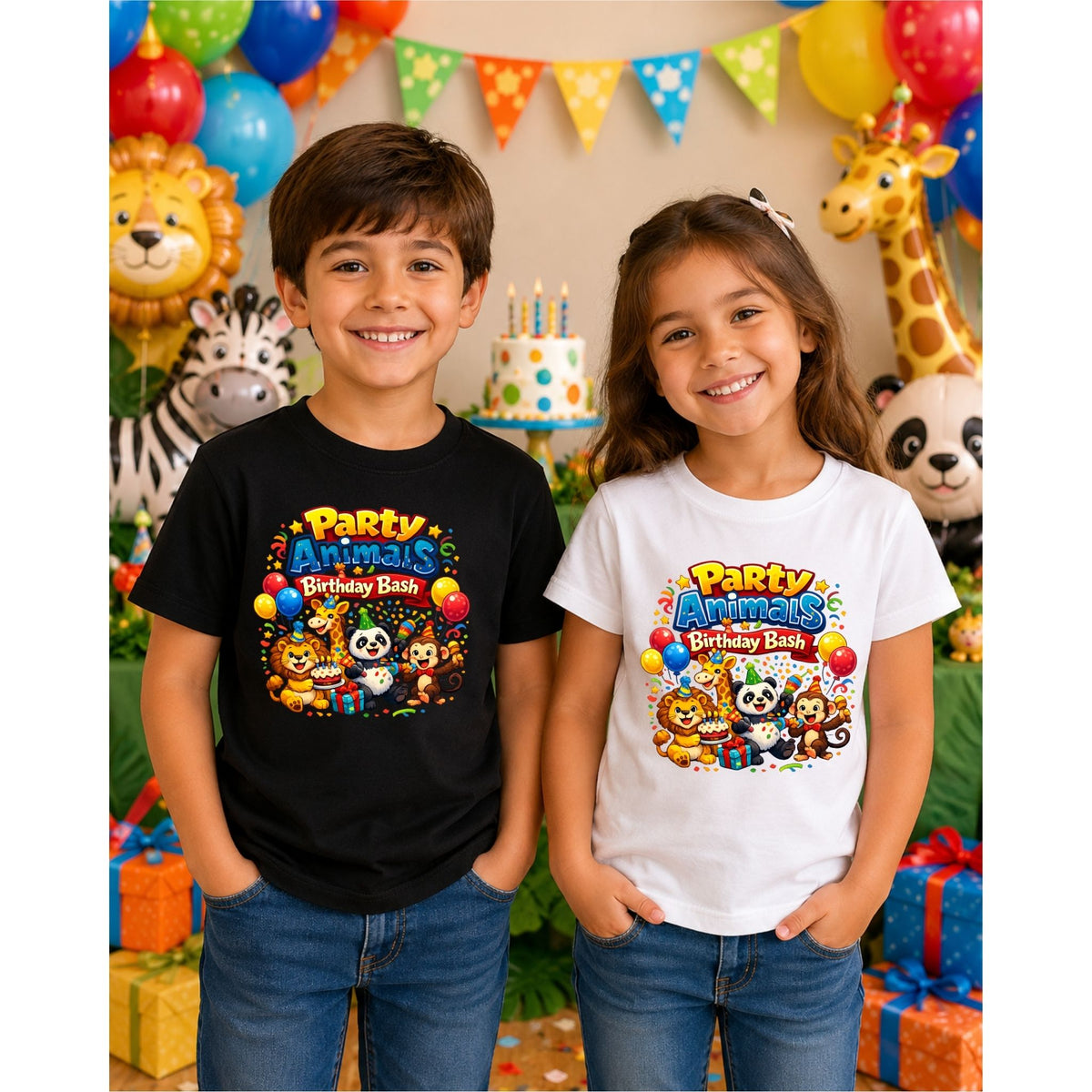 Party Animals Birthday Bash – Kids’ T-Shirt