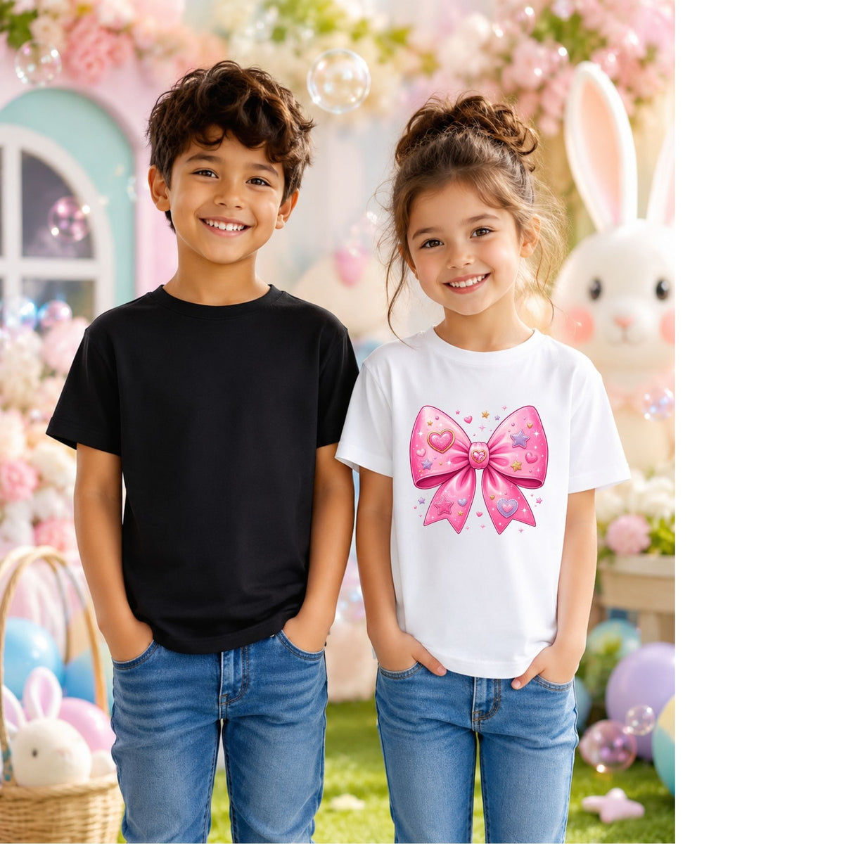 تيشيرت أطفال بتصميم Magic Bow Club