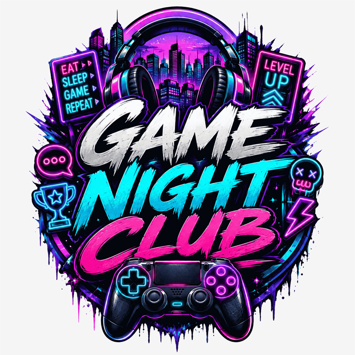 تيشيرت لعبة ليل Club