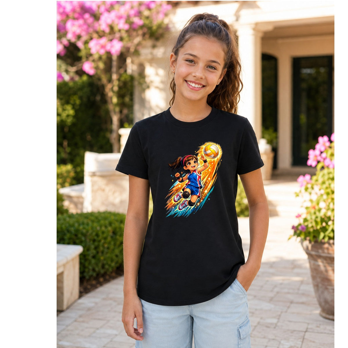 Volleyball Spark Girl – Kids’ T-Shirt