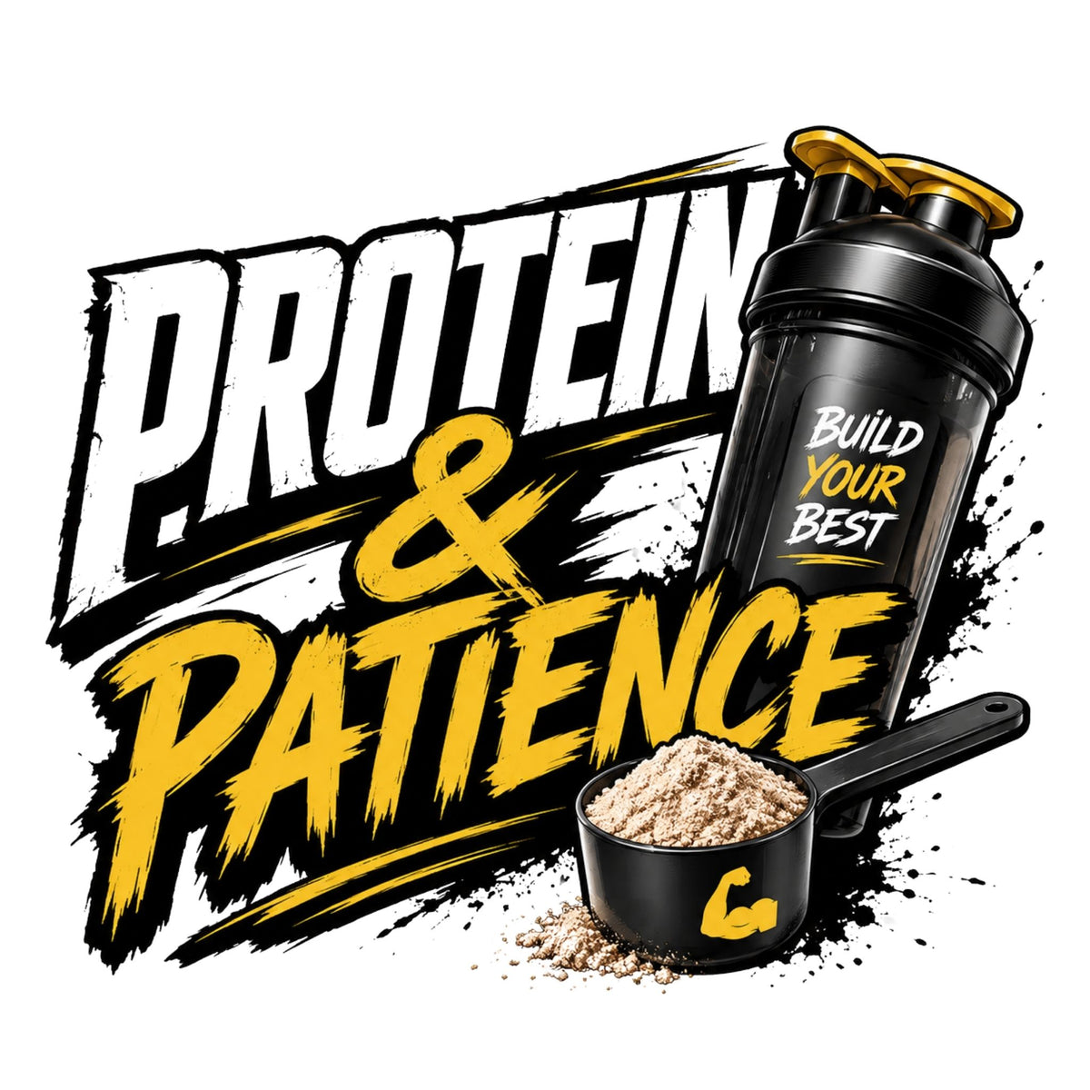 تيشيرت Protein & Patience Gym