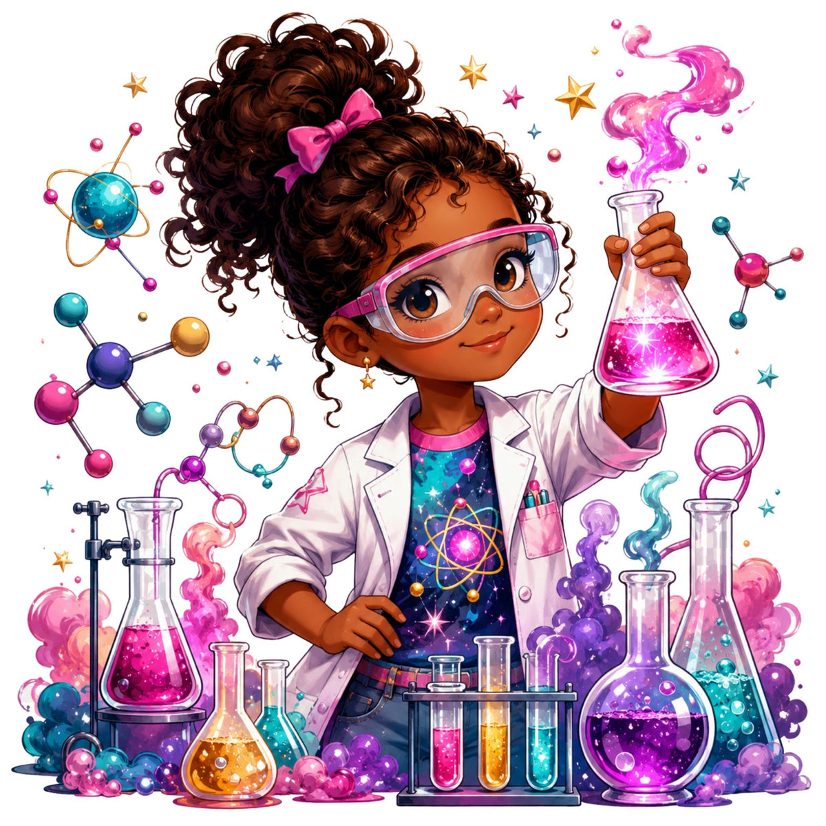 Future Scientist Girl – Kids’ T-Shirt