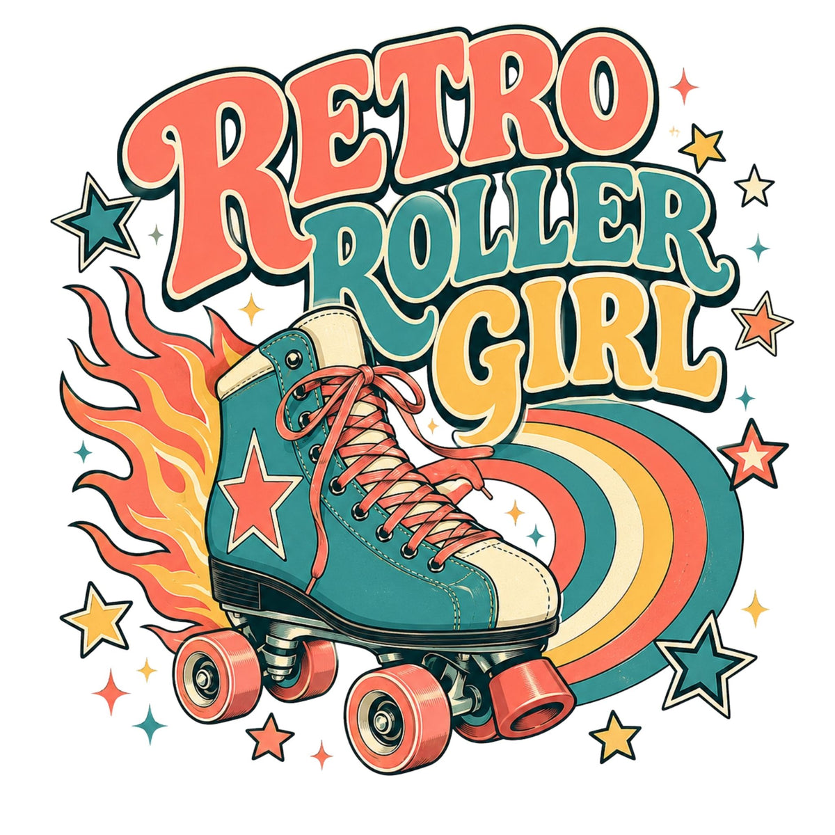 Retro Roller Girl – Women’s T-Shirt