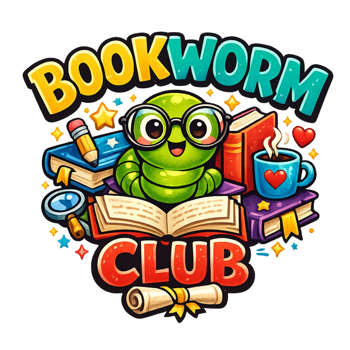 تيشيرت أطفال بتصميم Bookworm Club Adventure