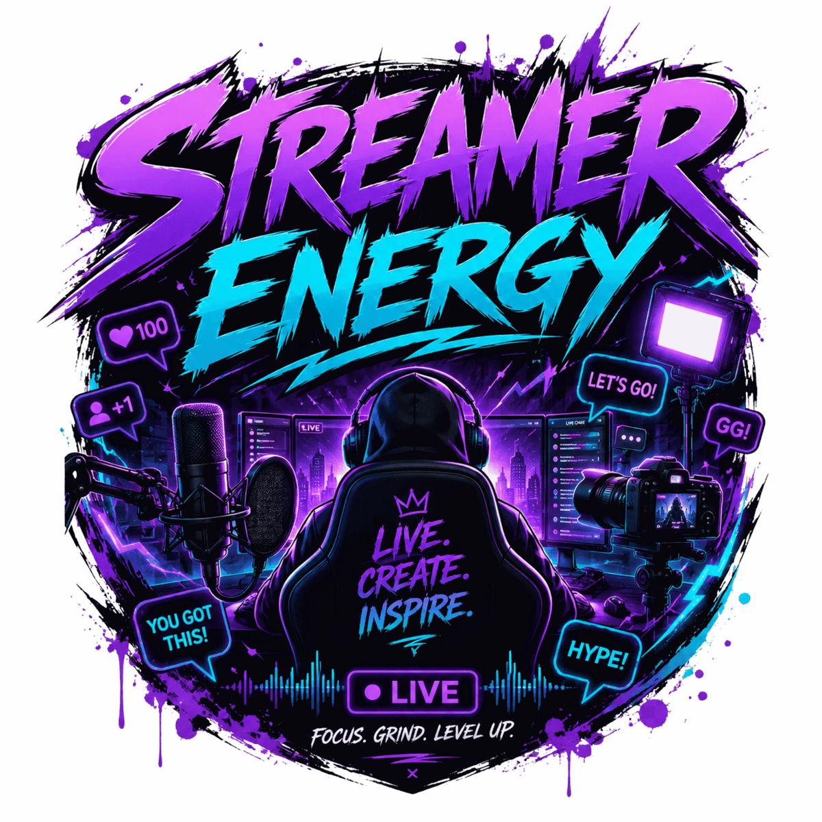 تيشيرت Streamer Energy