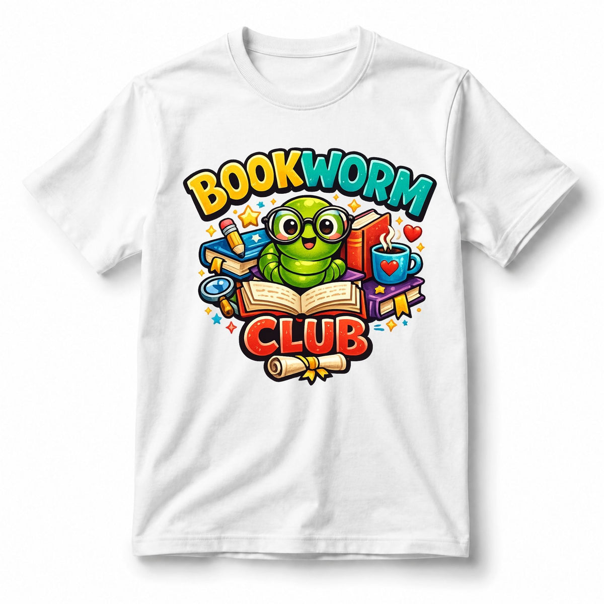 تيشيرت أطفال بتصميم Bookworm Club Adventure