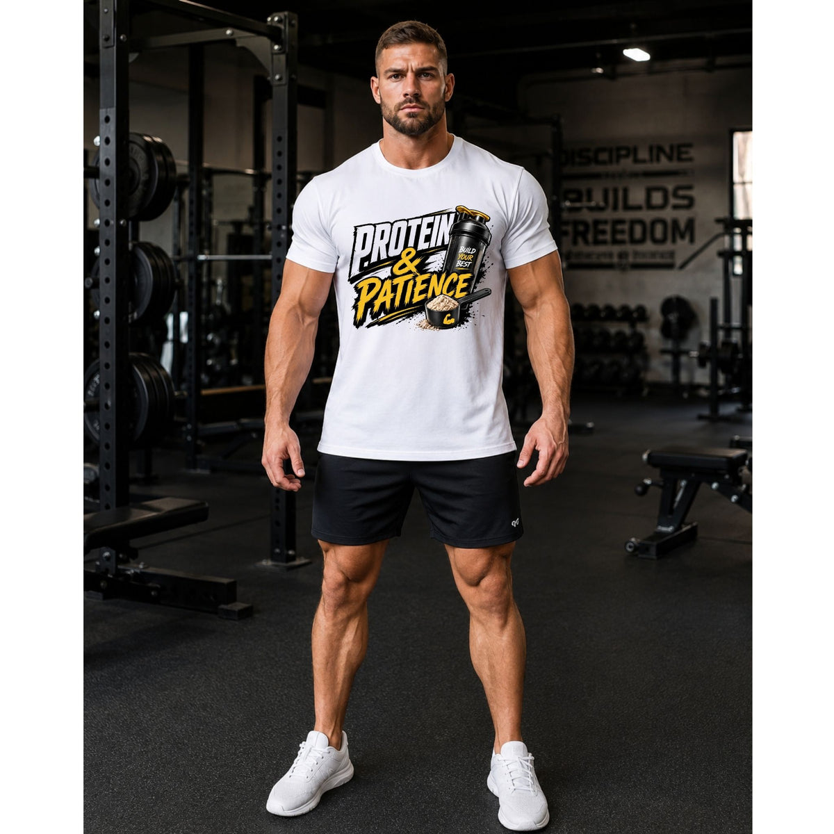 تيشيرت Protein & Patience Gym