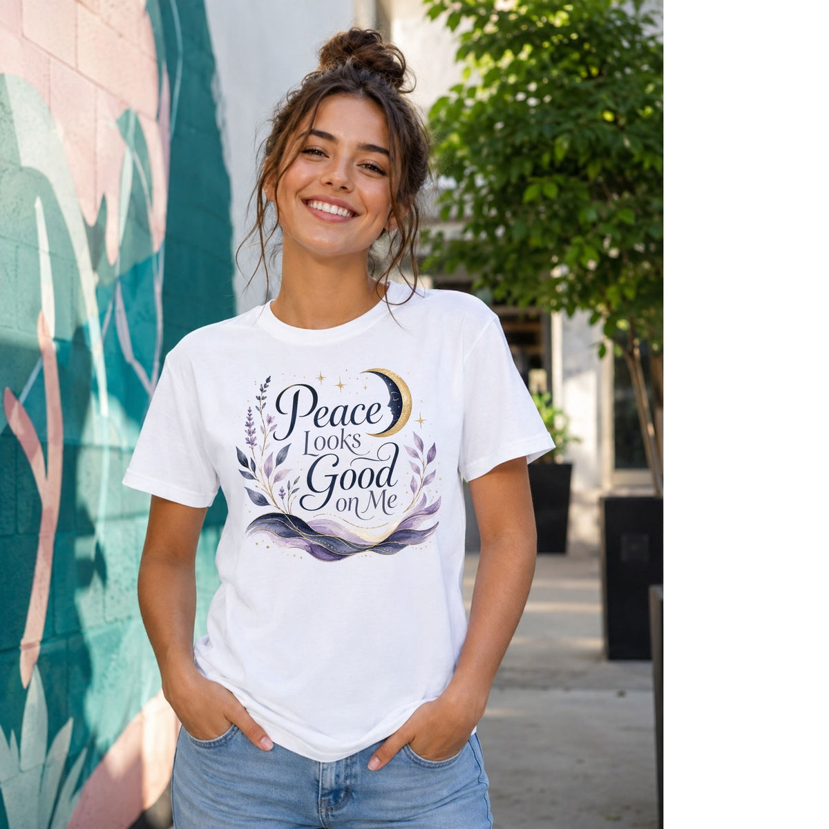 Peace Looks Good on Me – Women’s T-Shirt