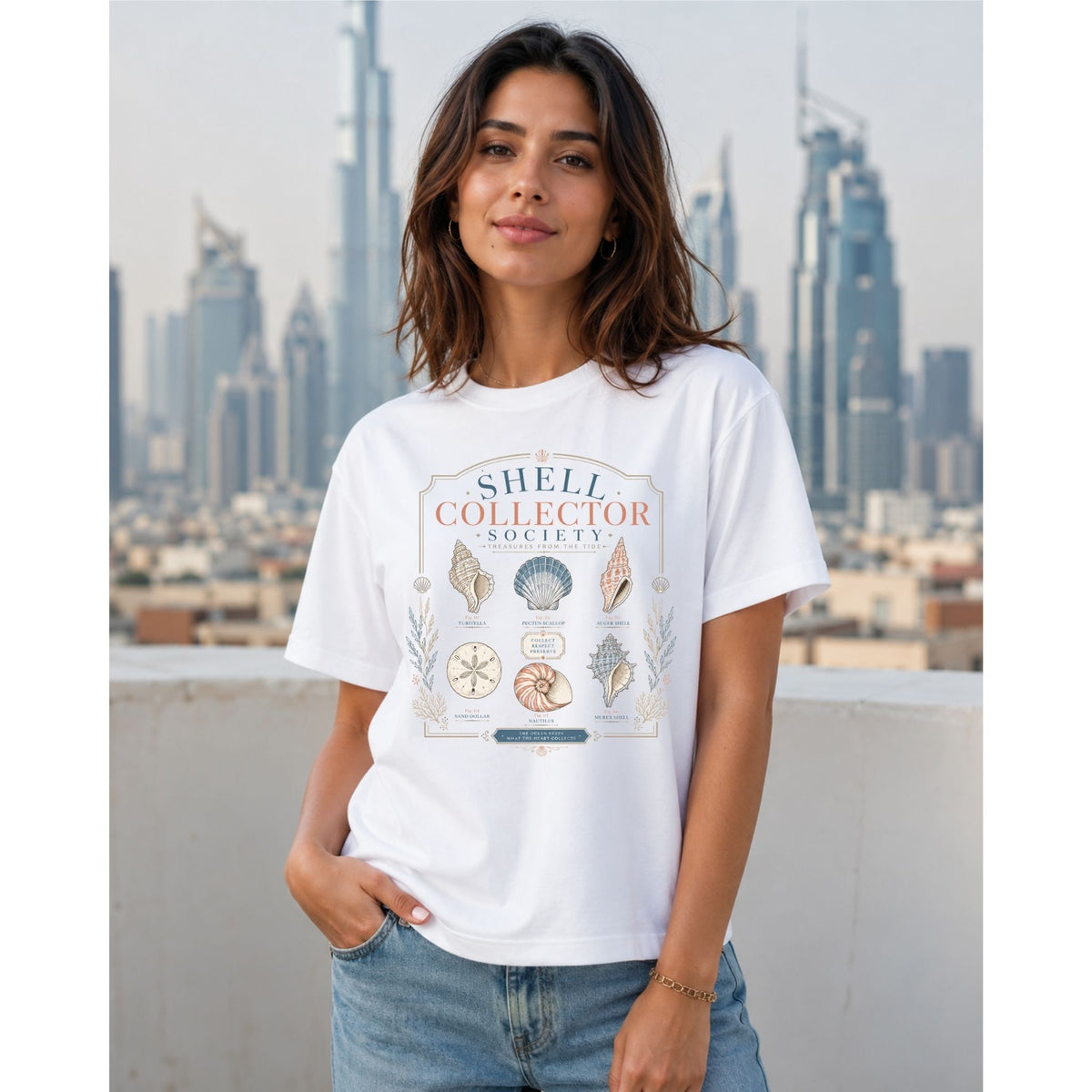 تيشيرت نسائي نادي محبي الأصداف