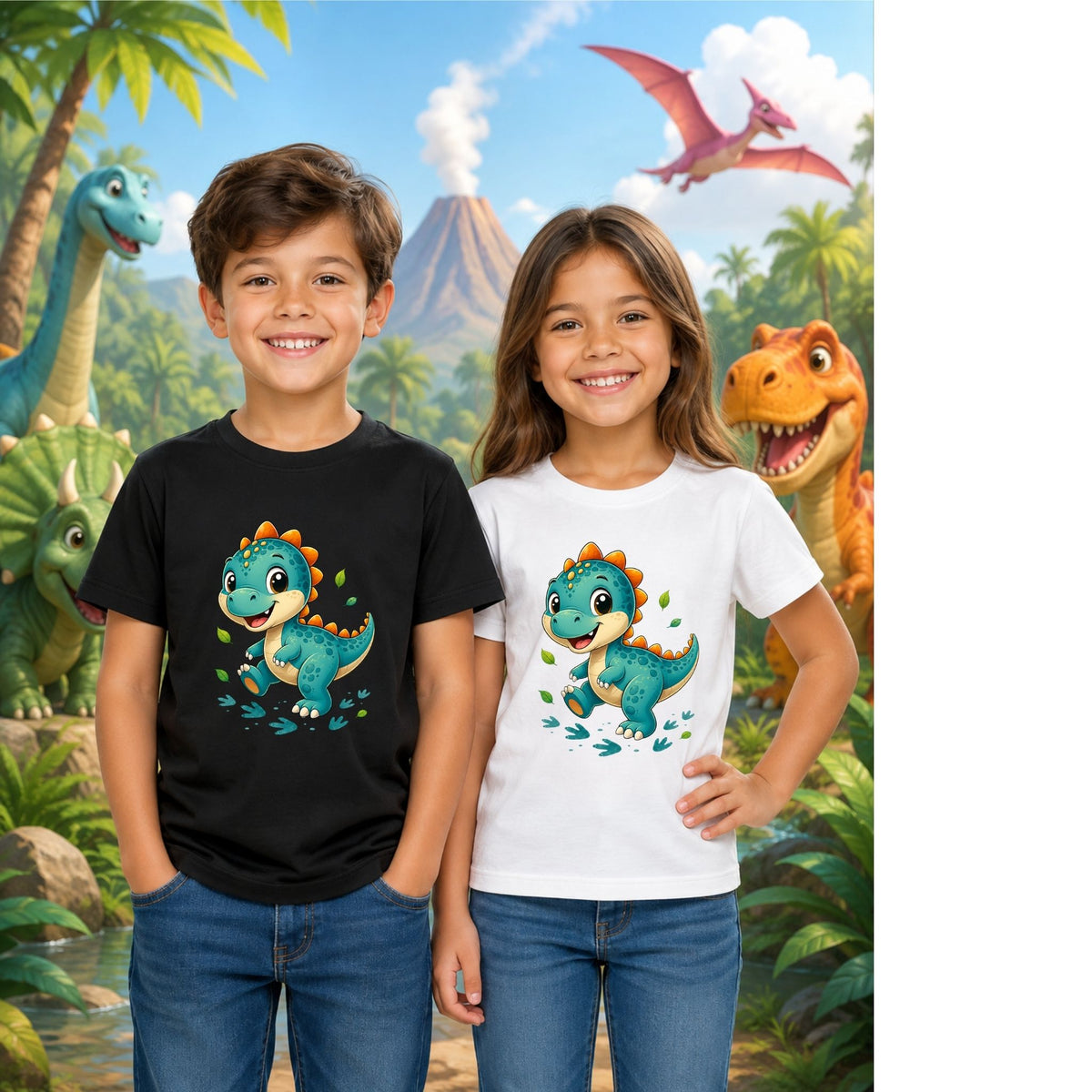 Dino Buddy – Kids’ T-Shirt