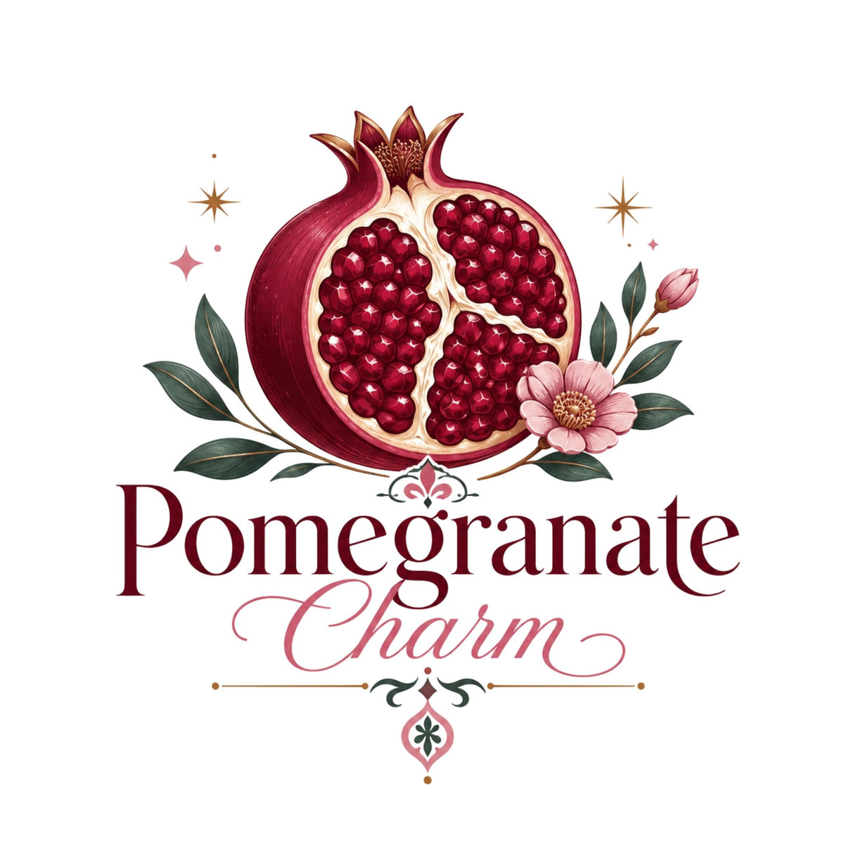 تيشيرت نسائي بتصميم Pomegranate Charm