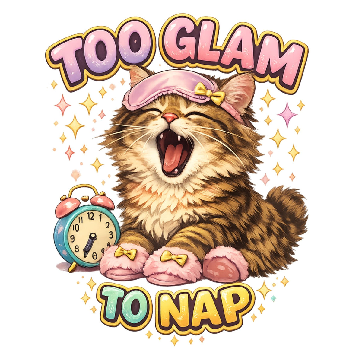 تيشيرت أطفال بتصميم Too Glam to Nap