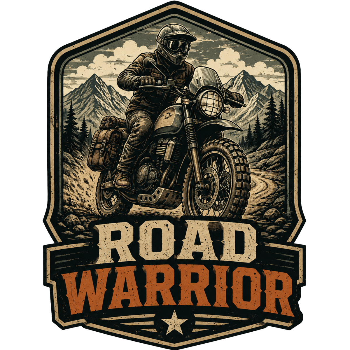 Road Warrior Biker T-Shirt