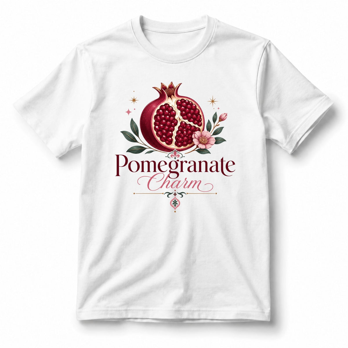 تيشيرت نسائي بتصميم Pomegranate Charm
