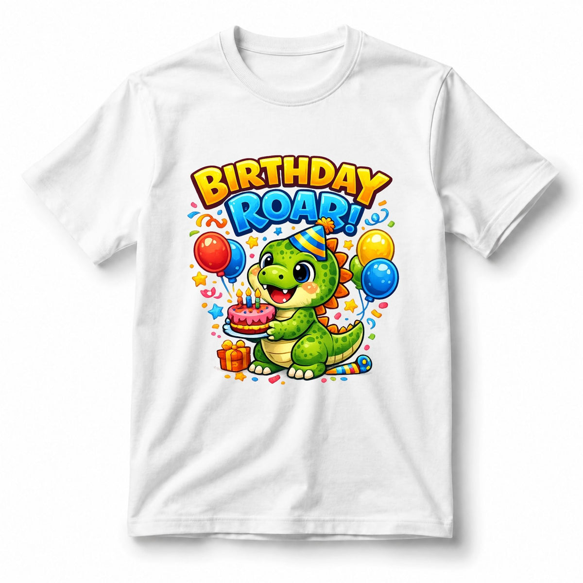 Dinosaur Birthday Roar – Kids’ T-Shirt