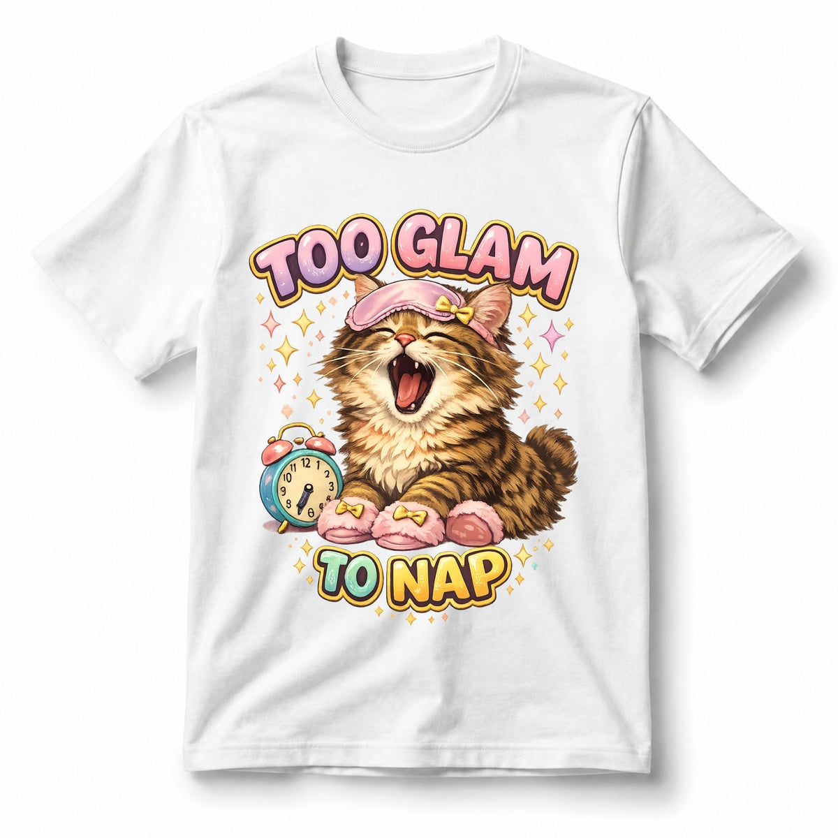 تيشيرت أطفال بتصميم Too Glam to Nap