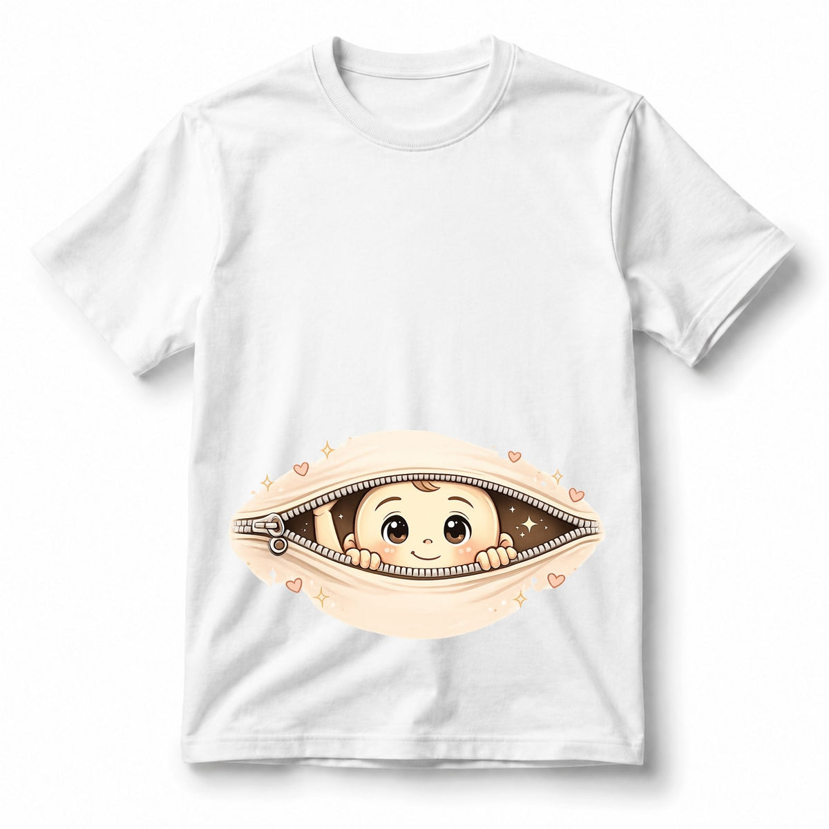 Peekaboo Baby Zipper – T-Shirt