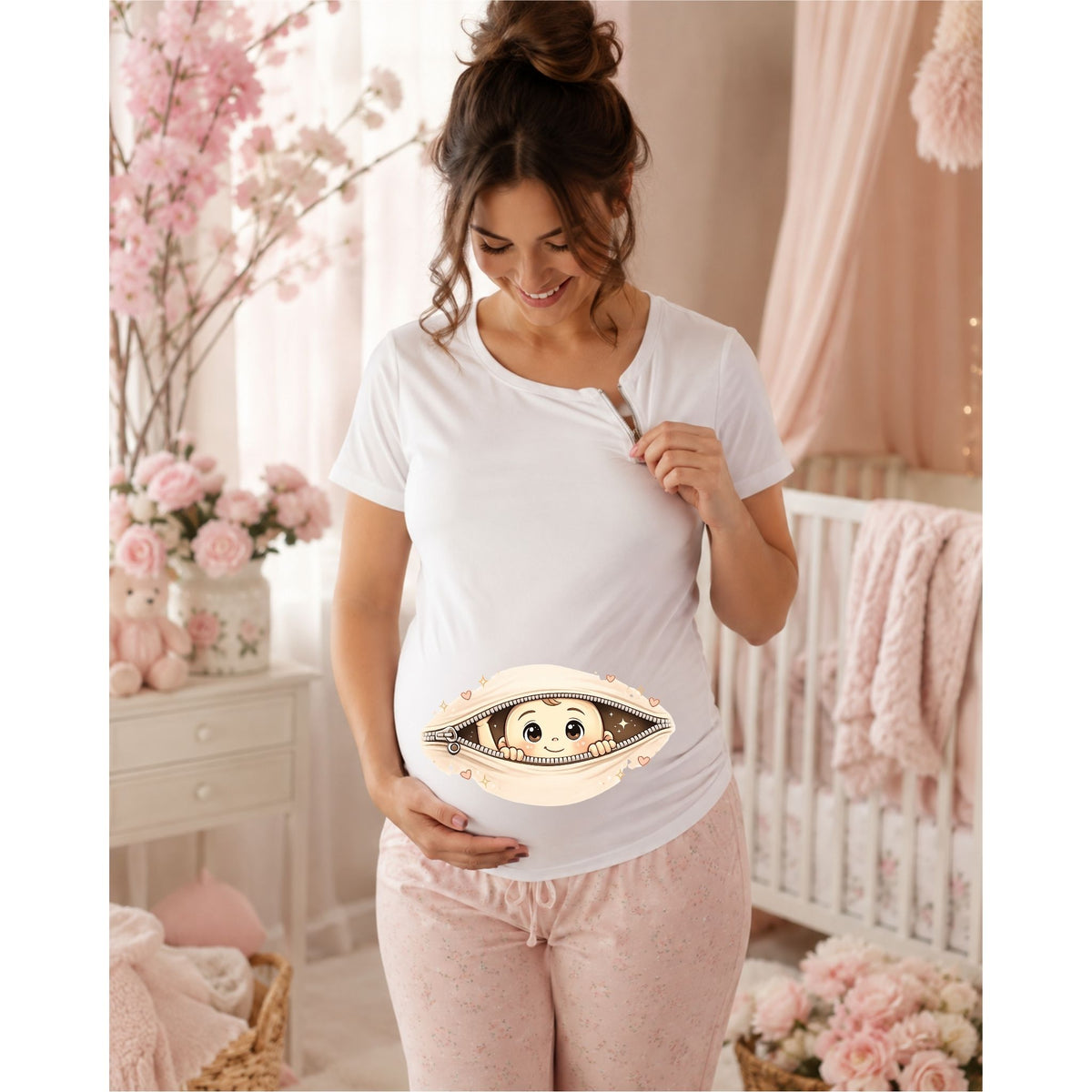 Peekaboo Baby Zipper – T-Shirt