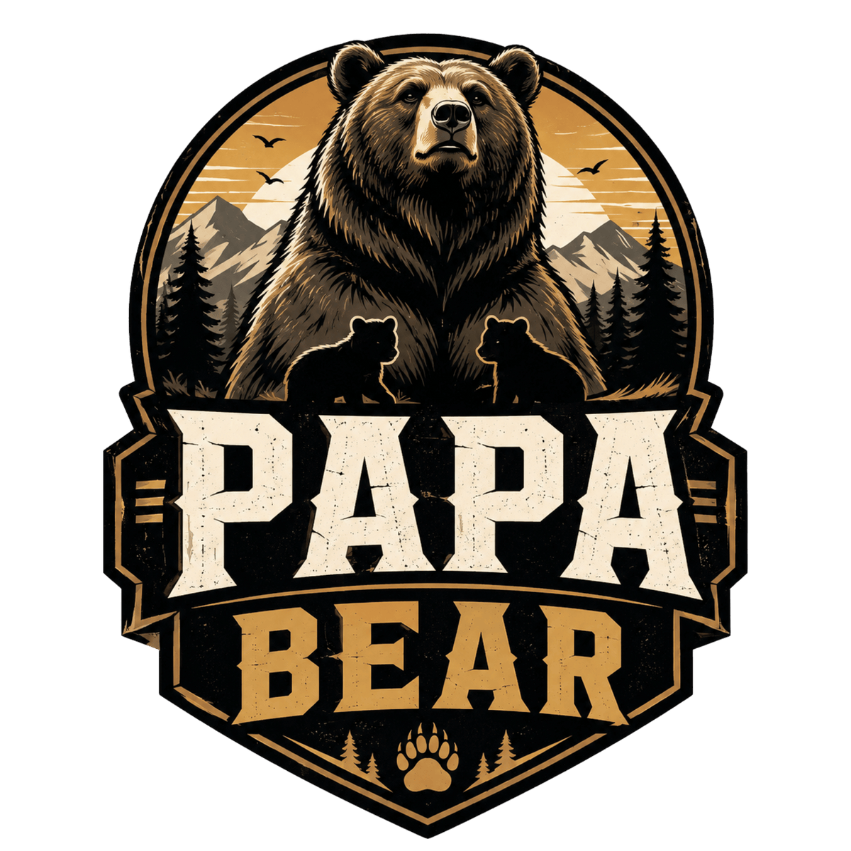 Papa Bear Family T-Shirt
