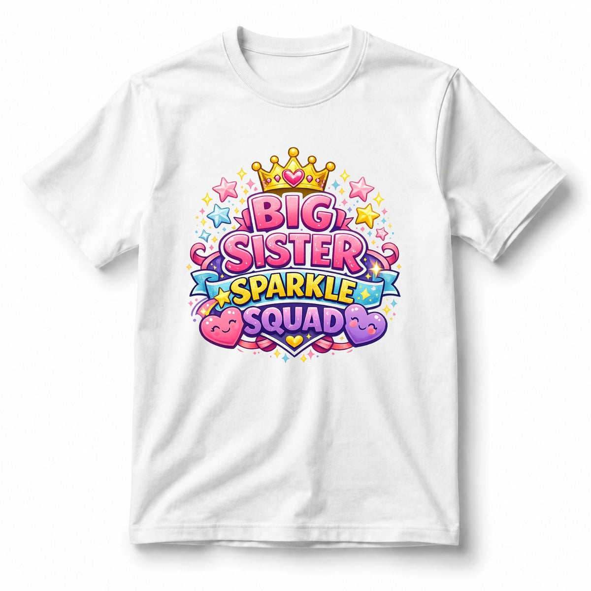 تيشيرت أطفال بتصميم Big Sister Sparkle Squad