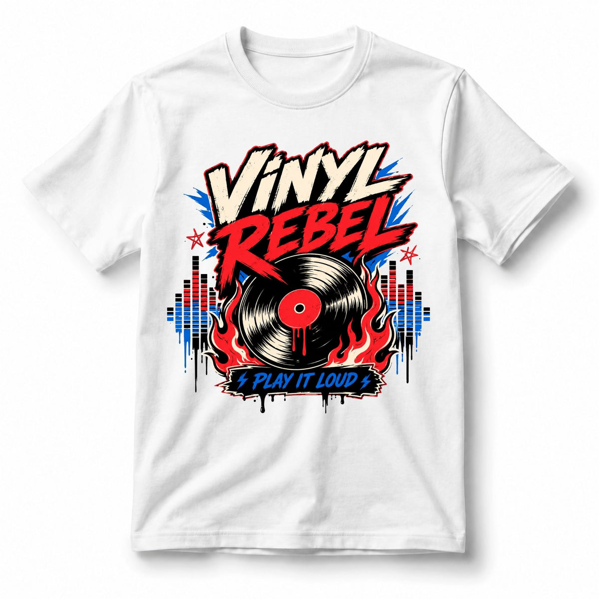 تيشيرت نسائي بتصميم Vinyl Rebel