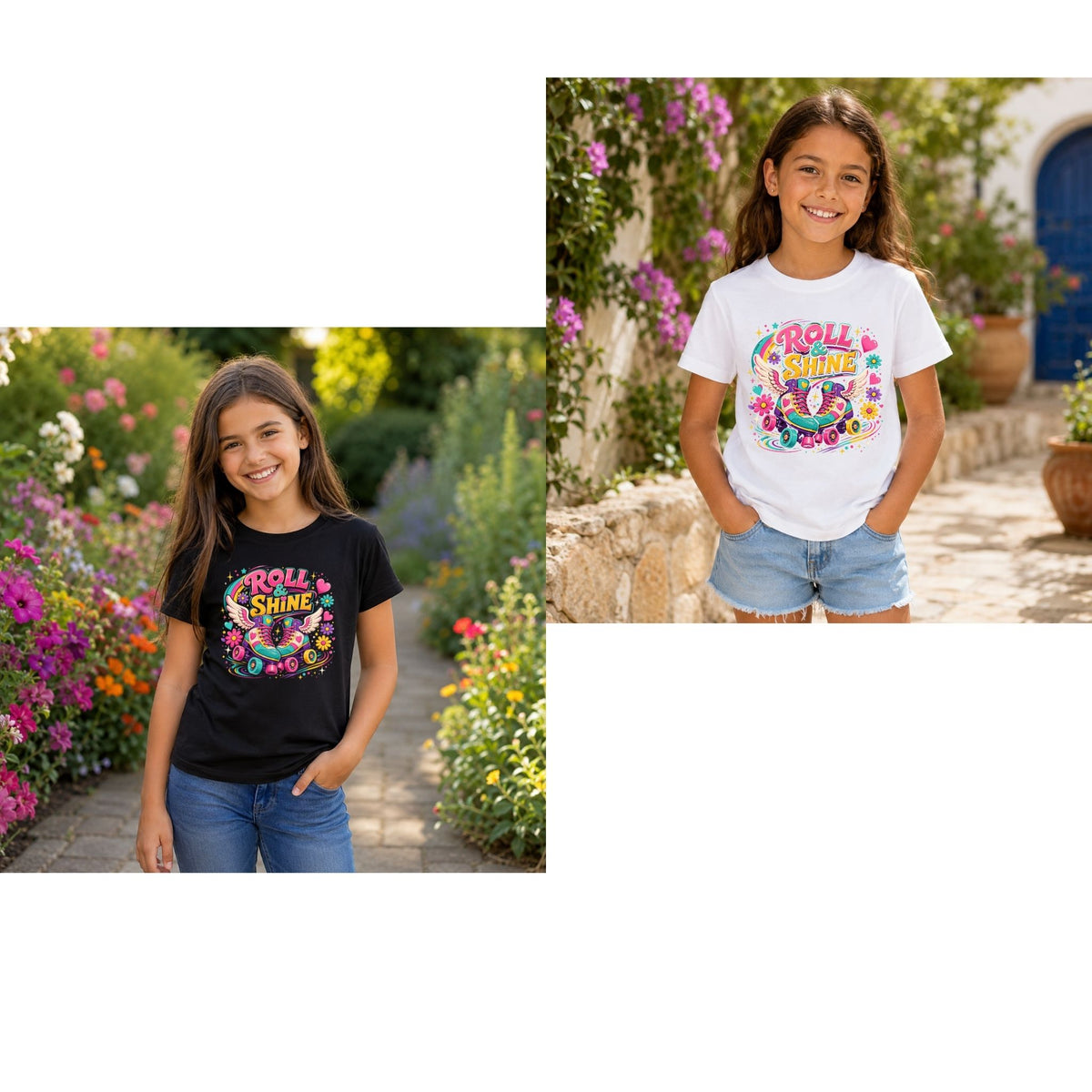 Roller Skate Joy Girl – Kids’ T-Shirt