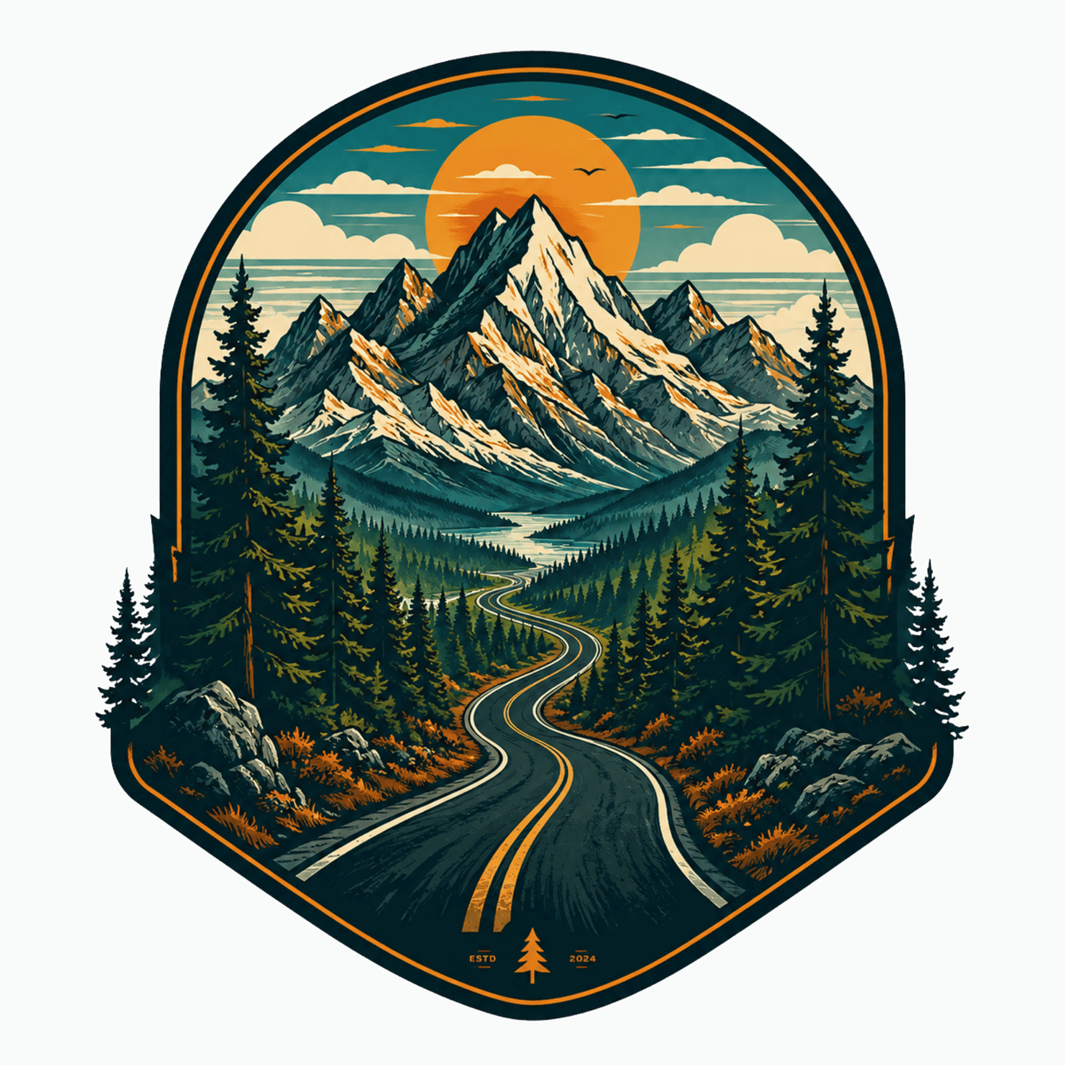 Scenic Mountain Road T-Shirt