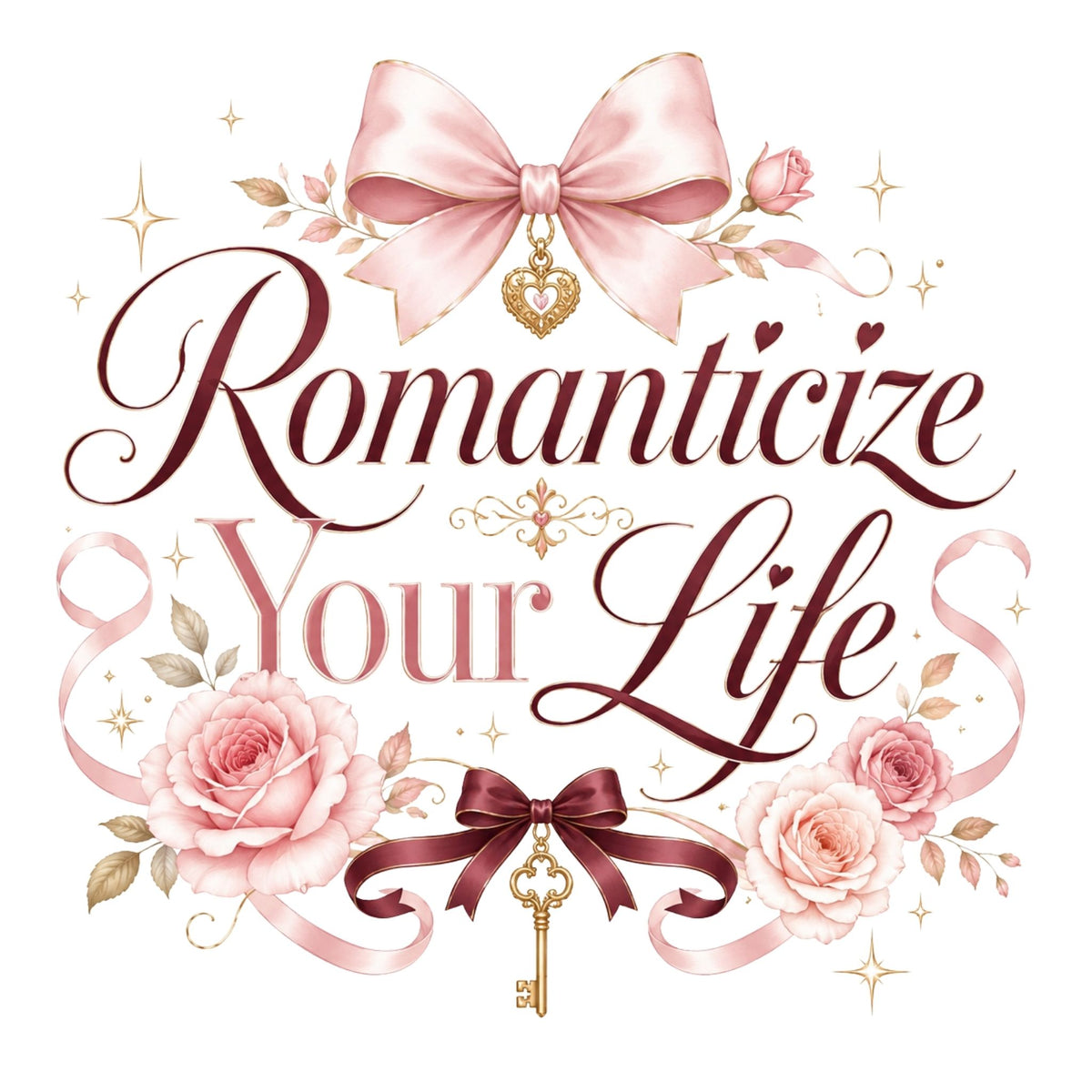 تيشيرت نسائي بتصميم Romanticize Your Life