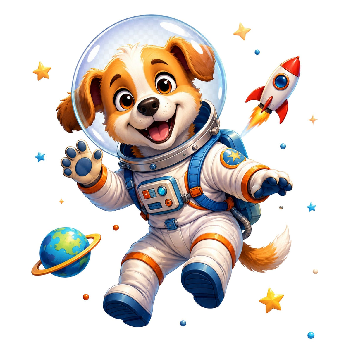 Space Pup Astronaut – Kids’ T-Shirt